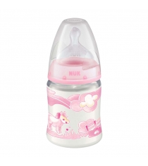 Бутылочка NUK First Choice Plus Baby Rose с силиконовой соской с рождения 150 мл...
